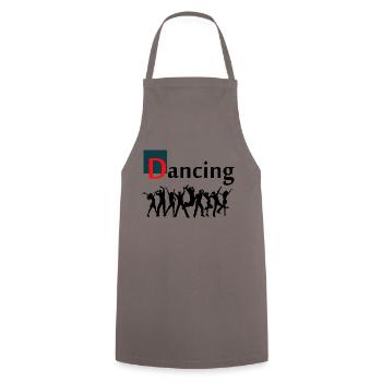 Danse Musique de danse - Tablier de cuisine - gris - Devant - AI Model Male 185 dark (185cm)