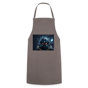 Synthesis of the future of technology - Cooking Apron - grey - Front - AI Model Male 185 dark (185cm)