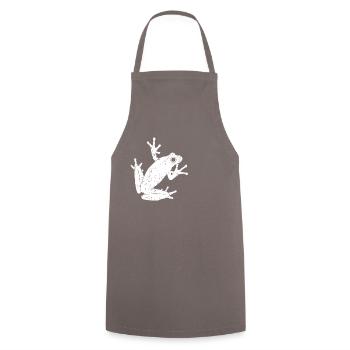 Frosch - Kochschürze - Grau - Vorne - AI Model Male 185 dark (185cm)
