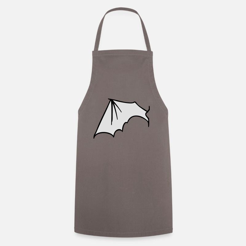 batwing_left - Kochschürze - Grau