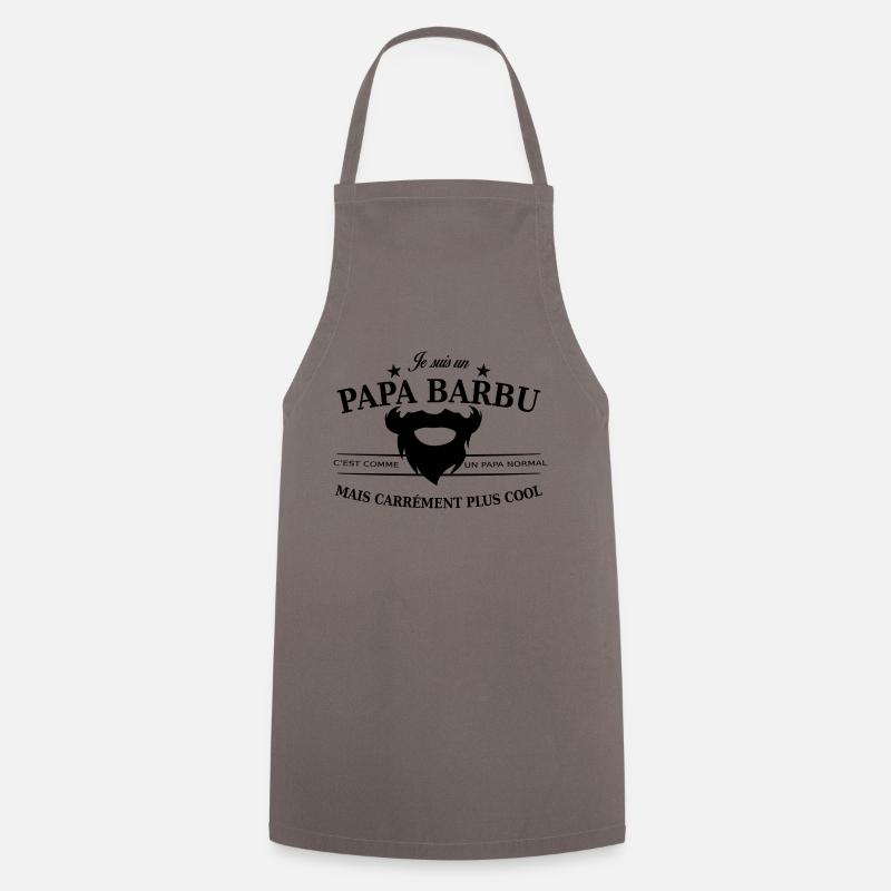 papa barbu - Tablier de cuisine - gris