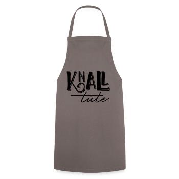 Knalltüte - Kochschürze - Grau - Vorne - AI Model Male 185 dark (185cm)