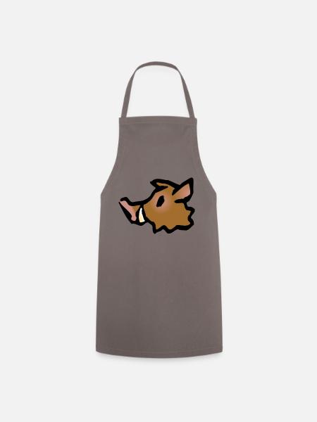 pig51 - Kochschürze - Grau