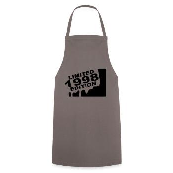 year 1998 limited edition - Cooking Apron - grey - Front - AI Model Male 185 dark (185cm)