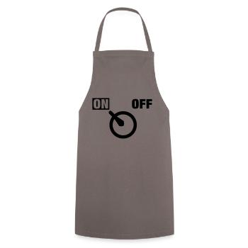 power_mode_f1 - Tablier de cuisine - gris - Devant - AI Model Male 185 dark (185cm)