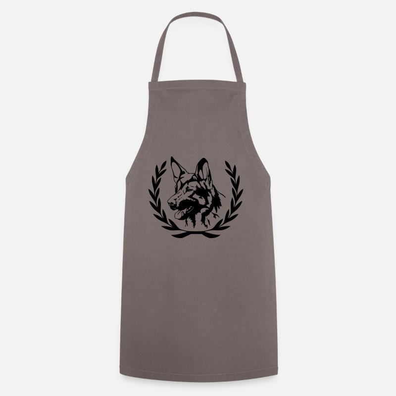 Schäferhund - Kochschürze - Grau