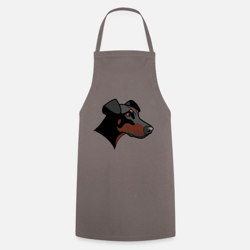 Doberman - Nessie - Tablier de cuisine - gris