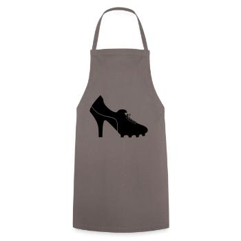 woman_soccer_01 - Cooking Apron - grey - Front - AI Model Male 185 dark (185cm)