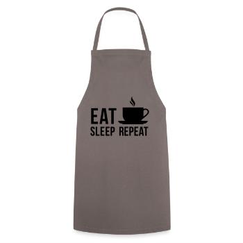 coffee - Cooking Apron - grey - Front - AI Model Male 185 dark (185cm)
