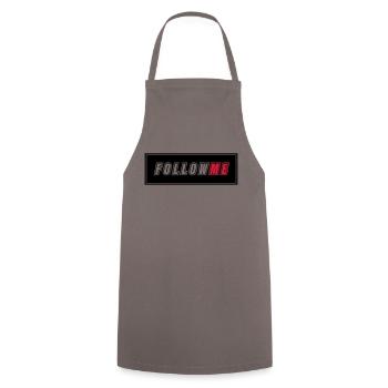 FOLLOW ME - Kochschürze - Grau - Vorne - AI Model Male 185 dark (185cm)