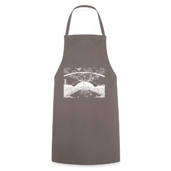 Tennis - Tablier de cuisine - gris - Devant - AI Model Male 185 dark (185cm)