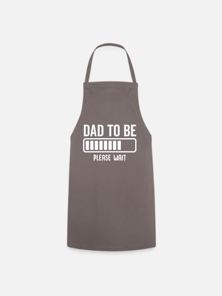 Dad To Be Please Wait - Kochschürze - Grau