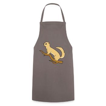 weasel - Cooking Apron - grey - Front - AI Model Male 185 dark (185cm)
