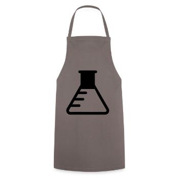 Test tube icon - Cooking Apron - grey - Front - AI Model Male 185 dark (185cm)