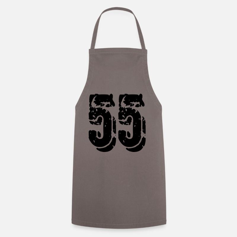 55 number jersey - Cooking Apron - grey