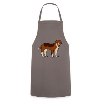 American Foxhound - Kochschürze - Grau - Vorne - AI Model Male 185 dark (185cm)