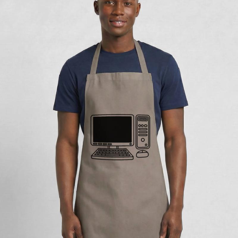 Screen Keyboard Mouse Computer Cooking Apron