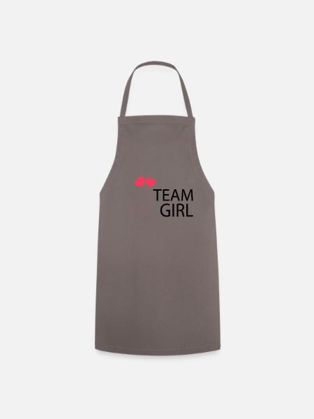 Schwangerschaft Babyparty Babyshower Boy Girl - Kochschürze - Grau