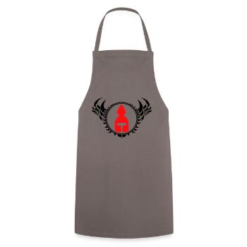 Casque Sparta - Tablier de cuisine - gris - Devant - AI Model Male 185 dark (185cm)