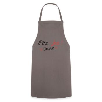 Père-fect ! Caporal - Tablier de cuisine - gris - Devant - AI Model Male 185 dark (185cm)