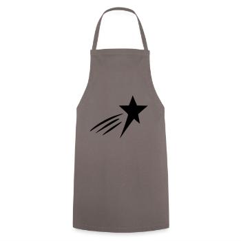 Cool Shooting Star - Cooking Apron - grey - Front - AI Model Male 185 dark (185cm)