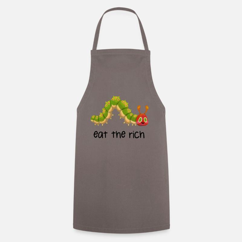 Noir chenille - Tablier de cuisine - gris