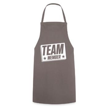 Team Member - Cooking Apron - grey - Front - AI Model Male 185 dark (185cm)