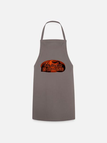Halloween is coming - Cooking Apron - grey