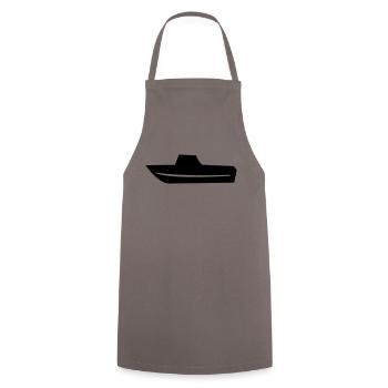 Motorboat Fishing boat Boat Captain - Cooking Apron - grey - Front - AI Model Male 185 dark (185cm)