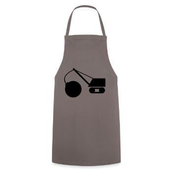 abrissbirne_1c - Tablier de cuisine - gris - Devant - AI Model Male 185 dark (185cm)