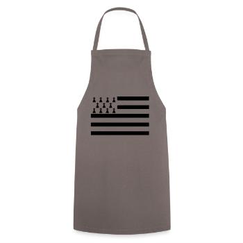 drapeaubreizh011 - Tablier de cuisine - gris - Devant - AI Model Male 185 dark (185cm)