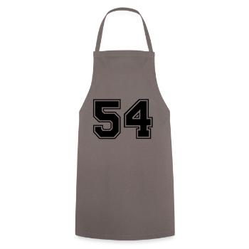 54 - Cooking Apron - grey - Front - AI Model Male 185 dark (185cm)