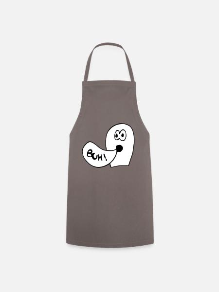 Ghost Buh! - Cooking Apron - grey