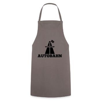 Koks Autobahn - Kochschürze - Grau - Vorne - AI Model Male 185 dark (185cm)