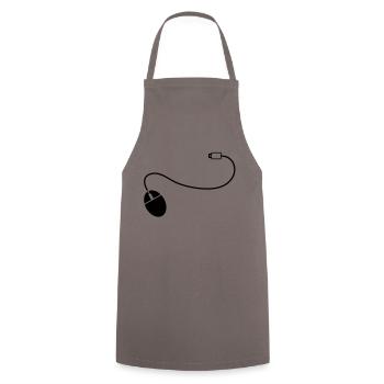 mouse_cursor__f1 - Kochschürze - Grau - Vorne - AI Model Male 185 dark (185cm)