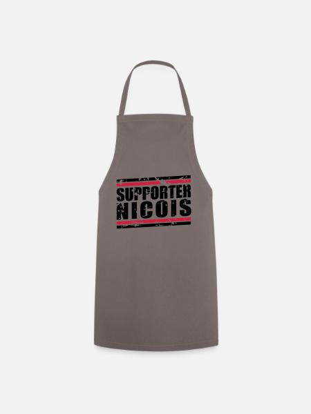 Supporter Nicois vintage - Tablier de cuisine - gris