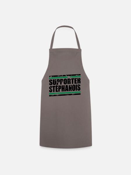 Supporter Stéphanois vintage - Tablier de cuisine - gris