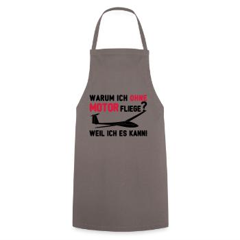 Segelfliegen ohne Motor - Cooking Apron - grey - Front - AI Model Male 185 dark (185cm)