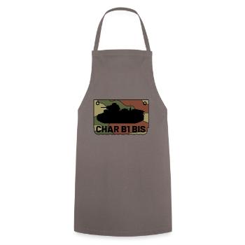 Char B1 BIS - Cooking Apron - grey - Front - AI Model Male 185 dark (185cm)