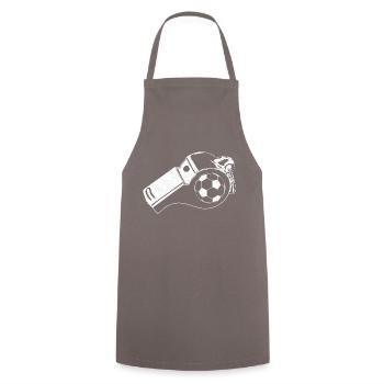 Trillerpfeife - Kochschürze - Grau - Vorne - AI Model Male 185 dark (185cm)