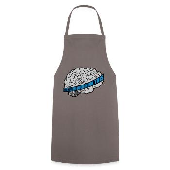 Let me overthink this - Cooking Apron - grey - Front - AI Model Male 185 dark (185cm)