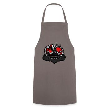 Blackjack.rouge - Tablier de cuisine - gris - Devant - AI Model Male 185 dark (185cm)