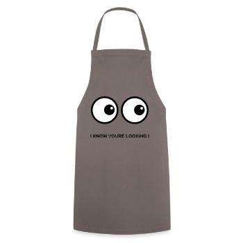 I KNOW YOURE LOOKING - Kochschürze - Grau - Vorne - AI Model Male 185 dark (185cm)