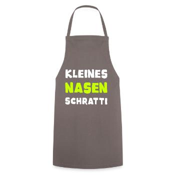 Sprüche, Lustige | T-Shirts Nasen Schratti Edition - Kochschürze - Grau - Vorne - AI Model Male 185 dark (185cm)