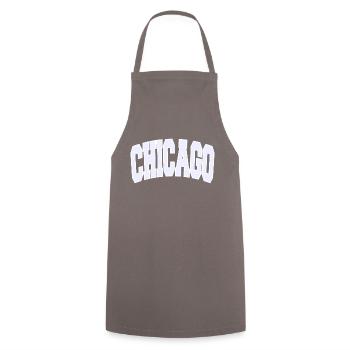CHICAGO College - Kochschürze - Grau - Vorne - AI Model Male 185 dark (185cm)