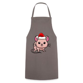 Souris BD Noël - Tablier de cuisine - gris - Devant - AI Model Male 185 dark (185cm)
