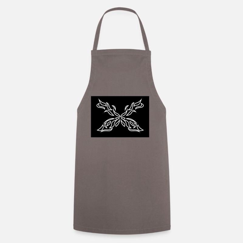 papillon - Tablier de cuisine - gris