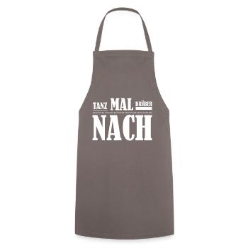 Dancing Dance Music - Kochschürze - Grau - Vorne - AI Model Male 185 dark (185cm)