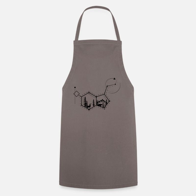 Serotonin compound in nature style - Cooking Apron - grey