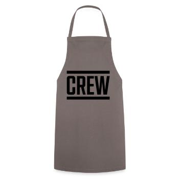 crew - Kochschürze - Grau - Vorne - AI Model Male 185 dark (185cm)